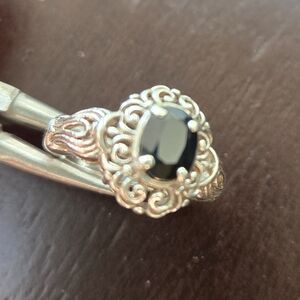 Vintage CNA Deepest Blue Sapphire Ring Size 8.75 SS 925